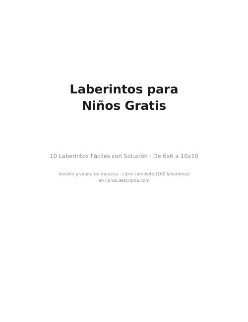 Miniatura del PDF gratis: Laberintos para niños para imprimir